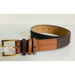 Michael Kors Triple Loop Logo Belt